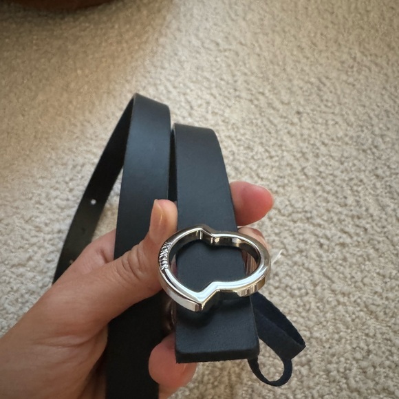 Moncler Narrow Black Logo Belt - Picture 3 of 5